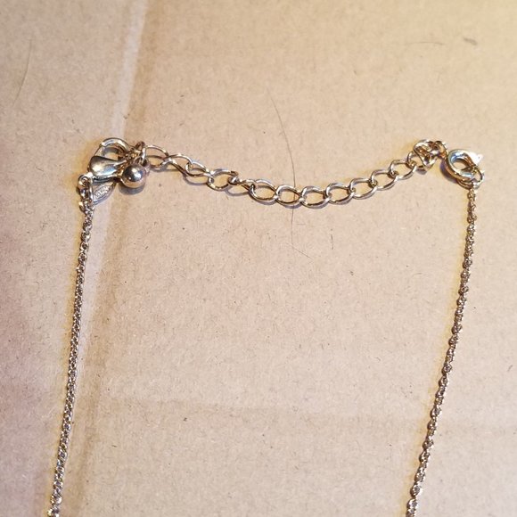 Pear Drop CZ Necklace and Earring Set, Gold tone - Picture 4 of 6